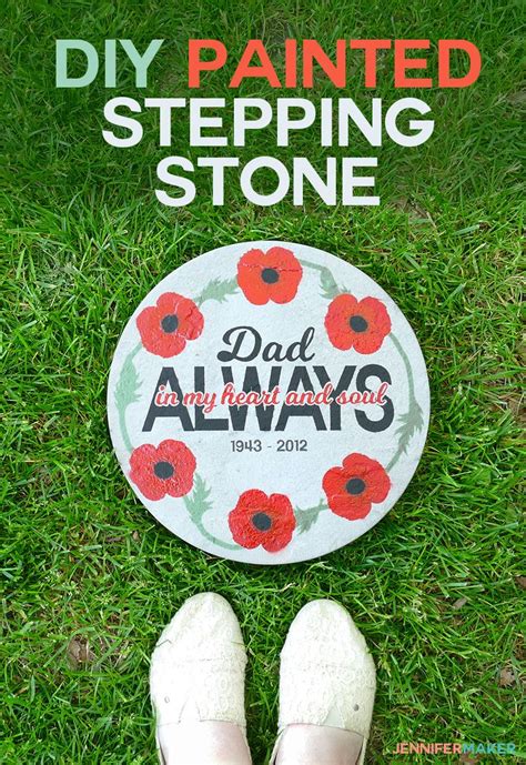 Paint Concrete Stepping Stones Using Stencils Stencil Diy Painting