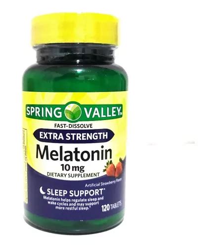 Spring Valley Melatonina Extra Fuerte 10mg 120 Tabletas Cuotas Sin