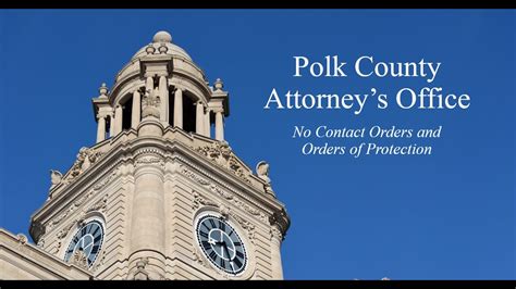 No Contact Orders And Orders Of Protection Polk County IA YouTube