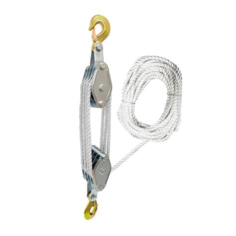 Baosity Manual Hand Lift Lifting Pulley Wheel Block And Tackle System