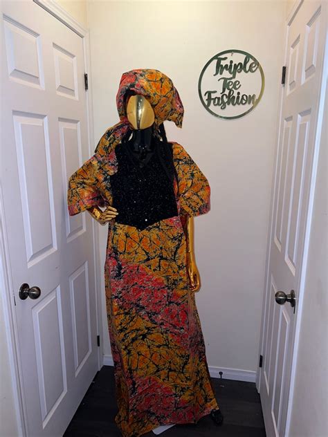 African Kampala Dress Danshiki Kaftan African Print Dress Nigerian Made