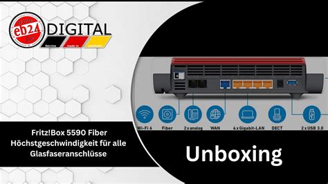 Unboxing fritzbox 5590 Fiber für alle Glasfaseranschlüsse YouTube