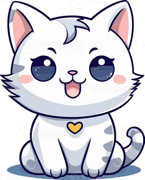 Kawaii Cute Happy Cat In Clipart 26419501 Png