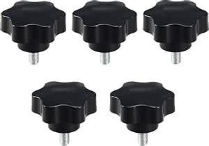 Uxcell Clamping Screw Knob Mm Dia Plum Hex Shaped Grips Star Knob M