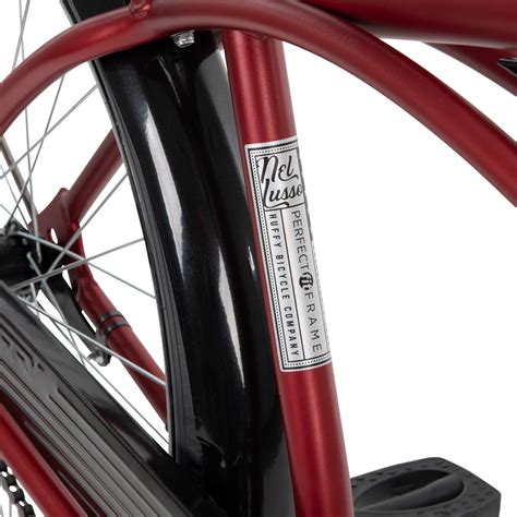 Huffy 26 In Nel Lusso Mens Classic Beach Cruiser Bike Matte Red