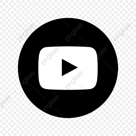 Black And White Youtube Icon at Vectorified.com | Collection of Black ...