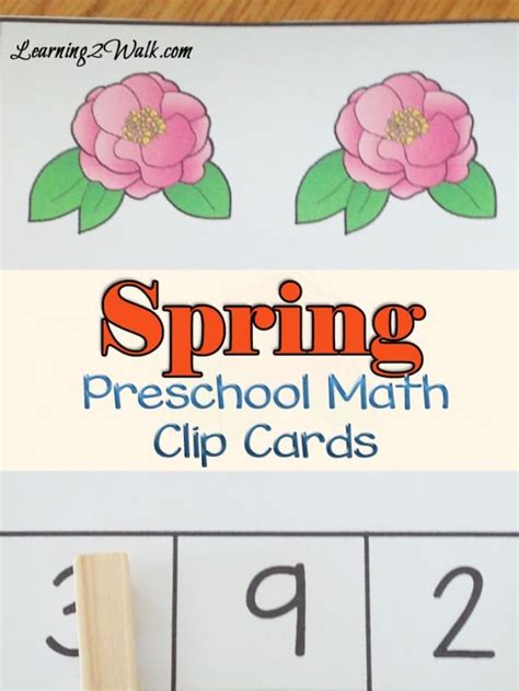 Free Spring Math Preschool Activities