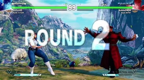 Street Fighter V Chun Li Vs Bison Ranked Youtube