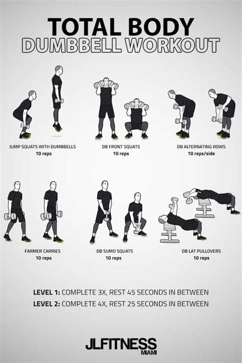 Full Body Dumbbell Workout Plan