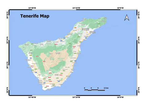 Tenerife Map (free download) - Geographical Analysis