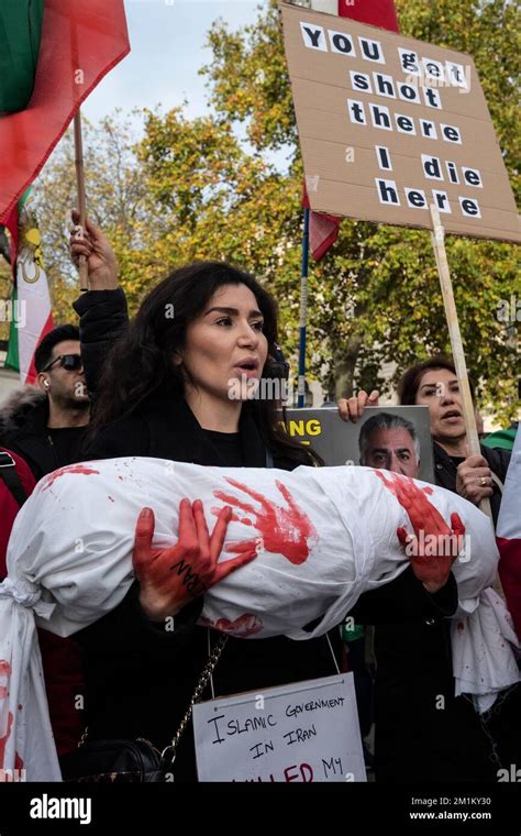 Iranians In London Protest Against The Islamic Republic In Iran