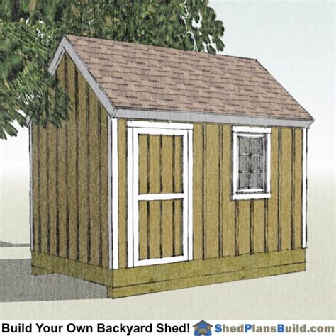 8x12 Garden Shed Plans | Build Your Own 8x12 Garden Shed