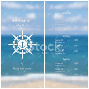 Seafood Restaurant Menu Design Stock Vector Royalty Free Freeimages