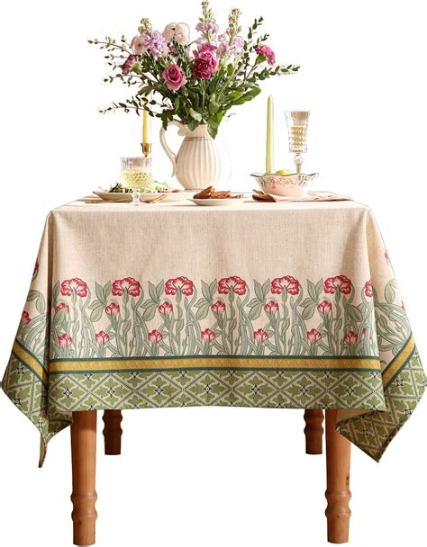 Amazon Patdrea Designer Green Tablecloth For Rectangle Tables