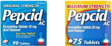 Pepcid Ac Original Strength Heartburn Relief Tablets And Ac