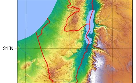 Geographical Map Of Israel Topography And Physical Features Of Israel ...