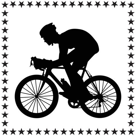 Bicycle Silhouette illustration, Bicycle Silhouette, Bicycle Silhouette ...