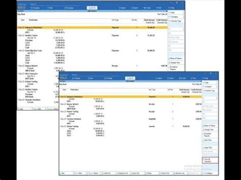 Tally Add On Display Only On Account Transactions In Daybook Of