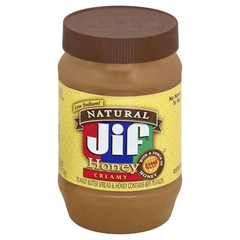 Jif Natural Peanut Butter Spread And Honey Creamy Publix Super Markets