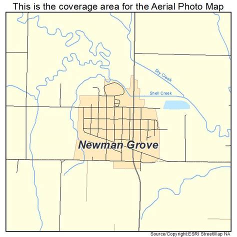 Aerial Photography Map Of Newman Grove Ne Nebraska