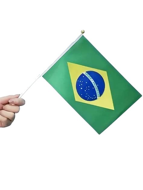 Pe As X Cm Mini Bandeiras De M O Bandeira Brasil Pacote Shopee