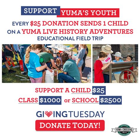 Giving Tuesday Support Yuma S Youth Through Live History Field