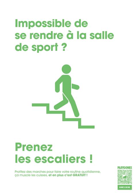 Campagne De Sensibilisation Design Actif Prenez Les Escaliers