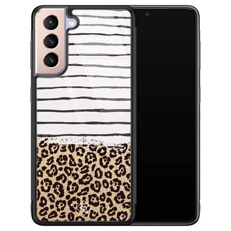 Casimoda Samsung Galaxy S Glazen Hardcase Leopard Lines Casimoda Nl