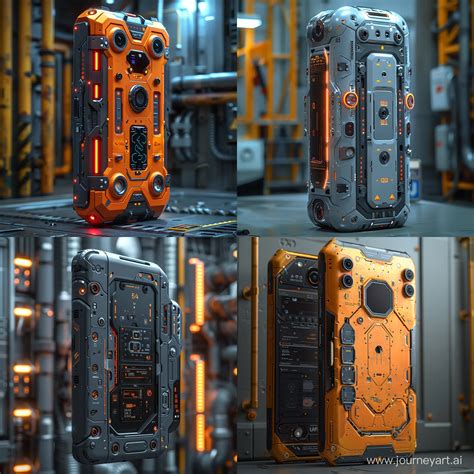 Futuristic Hightech Smartphone With Octane Render Stylization