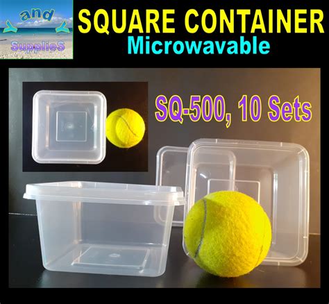 Square Microwavable Container Sq Sq Sq Pieces