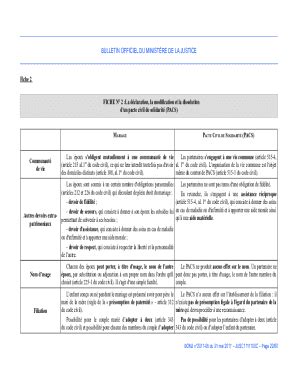 Fillable Online Dclaration Conjointe D Un Pacte Civil De Solidarit