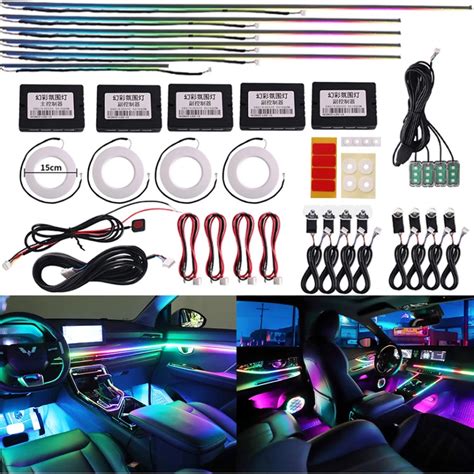 In Rgb Symphony Car Ambient Light Interior Led Acrylic Guide Fiber