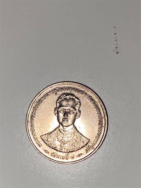 Rare Coin Baht Rama Ix Th Anniversary Reign Of King Rama Ix