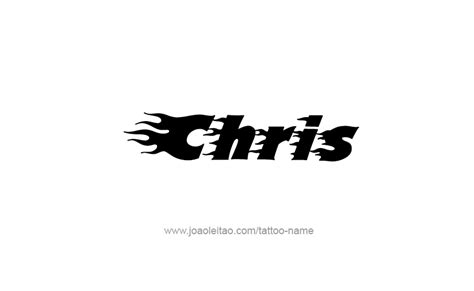 Chris Name Tattoo Designs