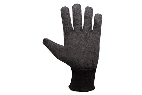 G And F Products Heavy Weight 9oz Cotton Brown Jersey Work Gloves Knit