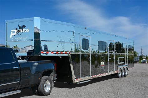 48’ Magnum Horse Trailer for Shane Melski with Flip Side Horses