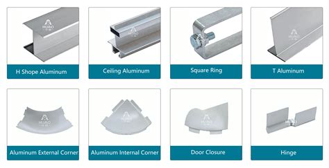 Modular cleanroom Clean engineering fireproof aluminum profiles, China