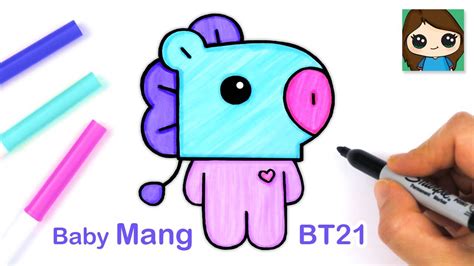 Cute Bt21 Drawings Of Mang Manga Drawing | Images and Photos finder