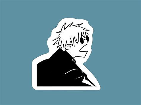 Gojo Satoru Doodle Manga Panel Sticker Jujutsu Kaisen - Etsy