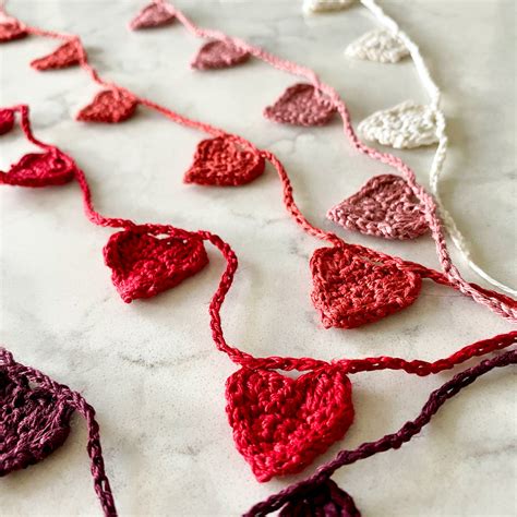 Ombre Mini Heart Garlands Kit Flax And Twine