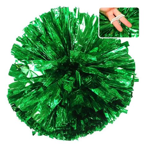 Multi Color Cheerleader Dancing Pom Poms Foil Cheerleading Handheld