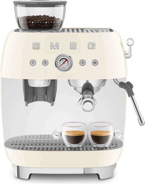 Pákový espresso kávovar 50 s Style krémový Smeg EGF03CREU FA