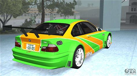 Bmw M3 Gtr Skin Ivancorn Para Gta San Andreas