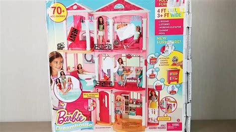 Barbie Dream House Unboxing Assembly Casa De