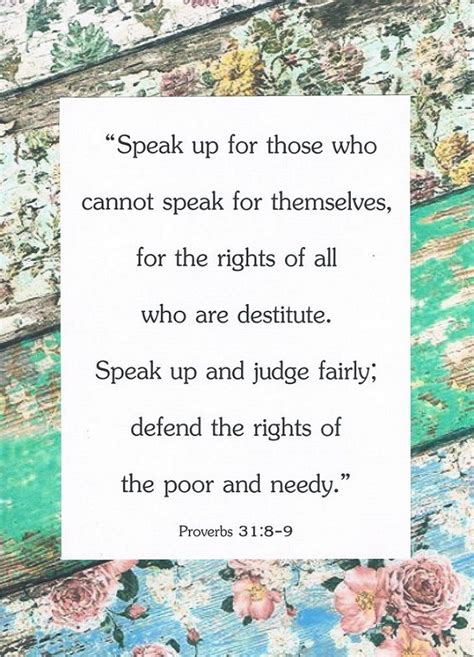 Proverbs Niv Speak Up For Those Who Faithful In Christ