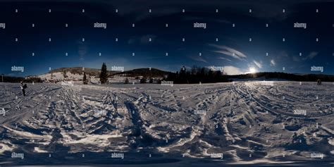 360 view of Czarna Góra Schwarzer Berg Ski Lift in Kotlina Kłodzka