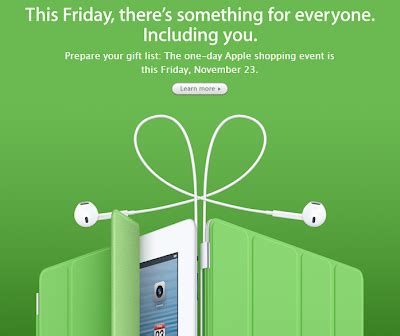 FREE IS MY LIFE: Apple in-store and online Black Friday Sale just announced