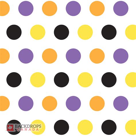 Halloween Polka Dots in Purple - Backdrops Canada