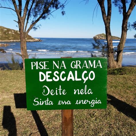 Placa Decorativa para Jardim Pise na Grama Descalço Elo7