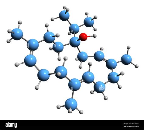 3d Image Of Triene Alcohol Skeletal Formula Molecular Chemical